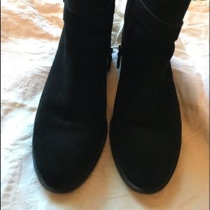 Cole haan Black water proof suede ankle bookts